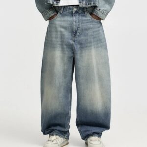 Pull&Bear STWD Men’s Light Blue Super Baggy Jeans