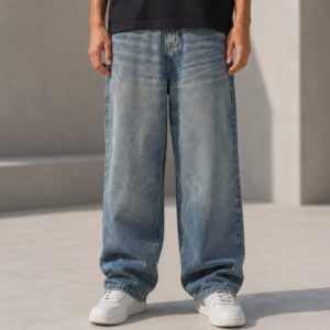 Pull&Bear Men’s Light Blue Skater-fit Jeans