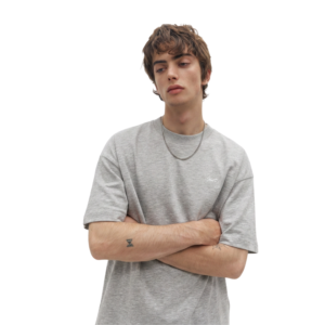 STWD Oversized T-Shirt Light Grey Melange